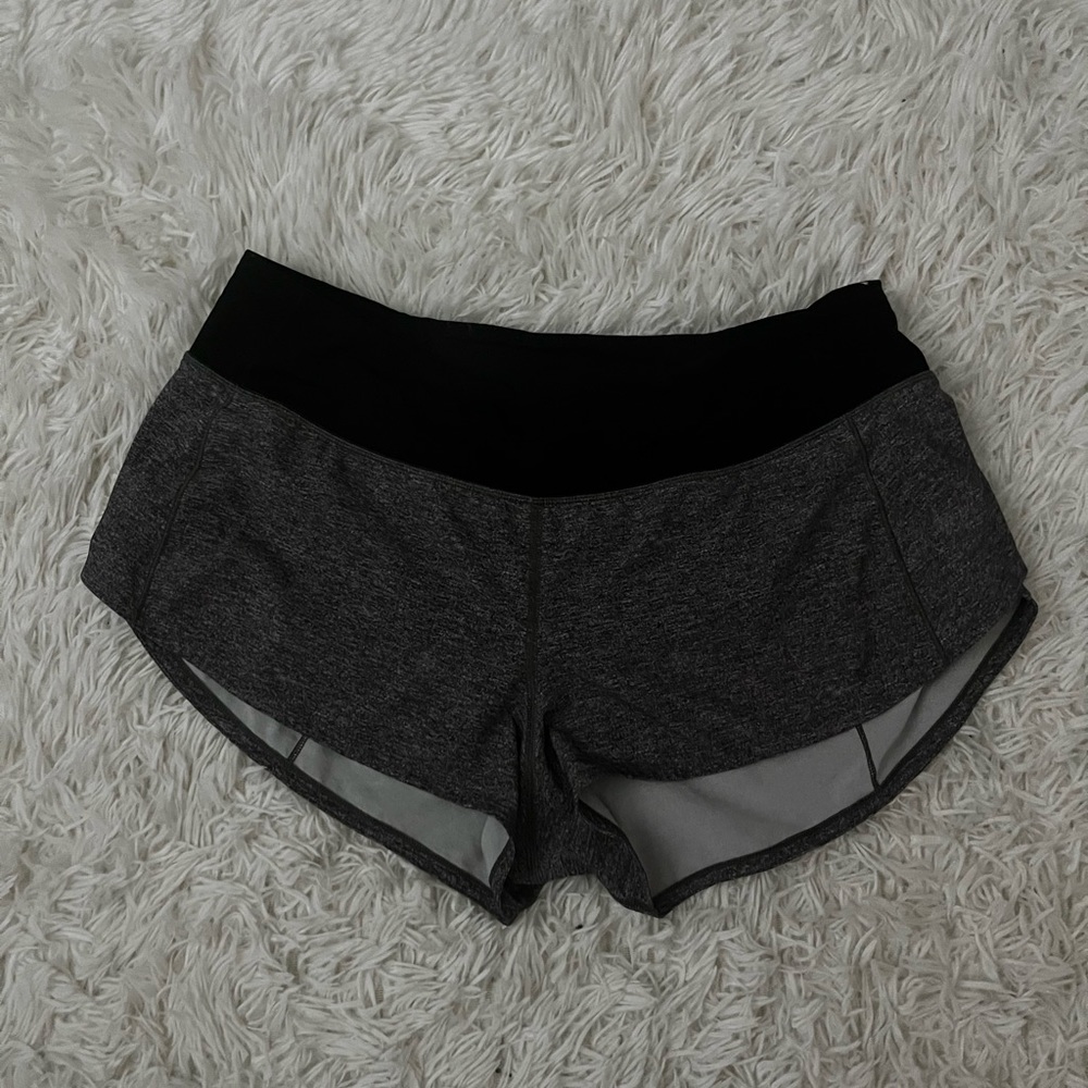 Grey Lululemon Speed Up Shorts